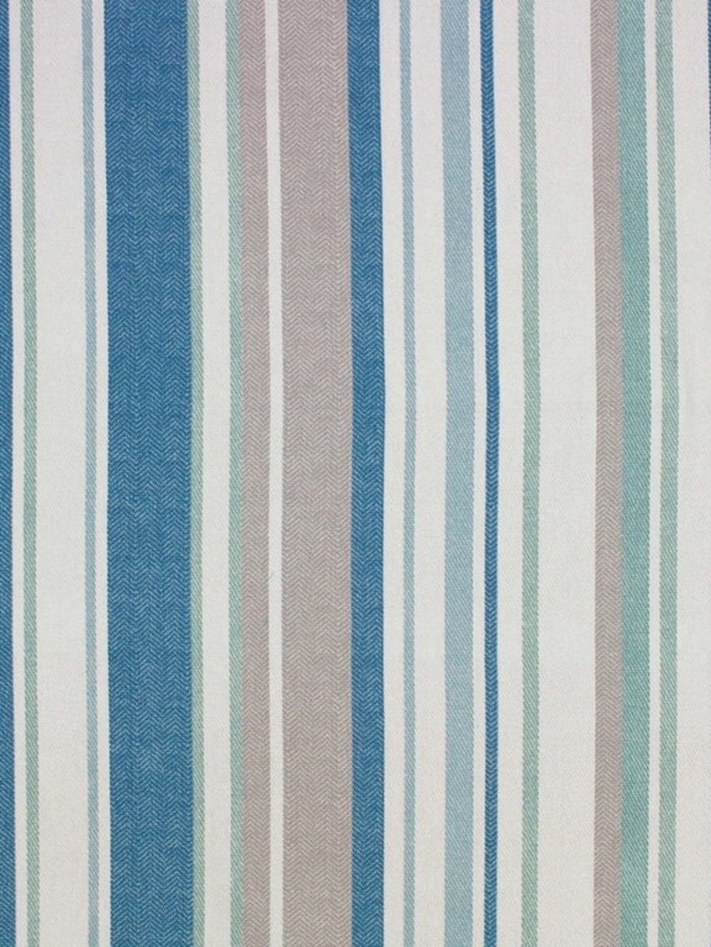 Better Homes & Garden Mixed Stripe Teal Fabric, 100% Cotton, 2 Yds